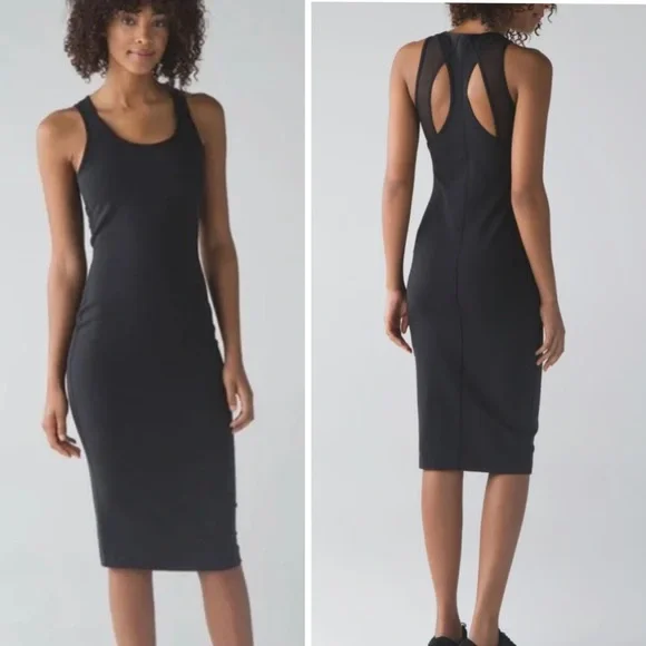 Lululemon Globetrotter Midi Racerback Athleisure Dress Size 8 Pickleball Travel - Picture 1 of 8